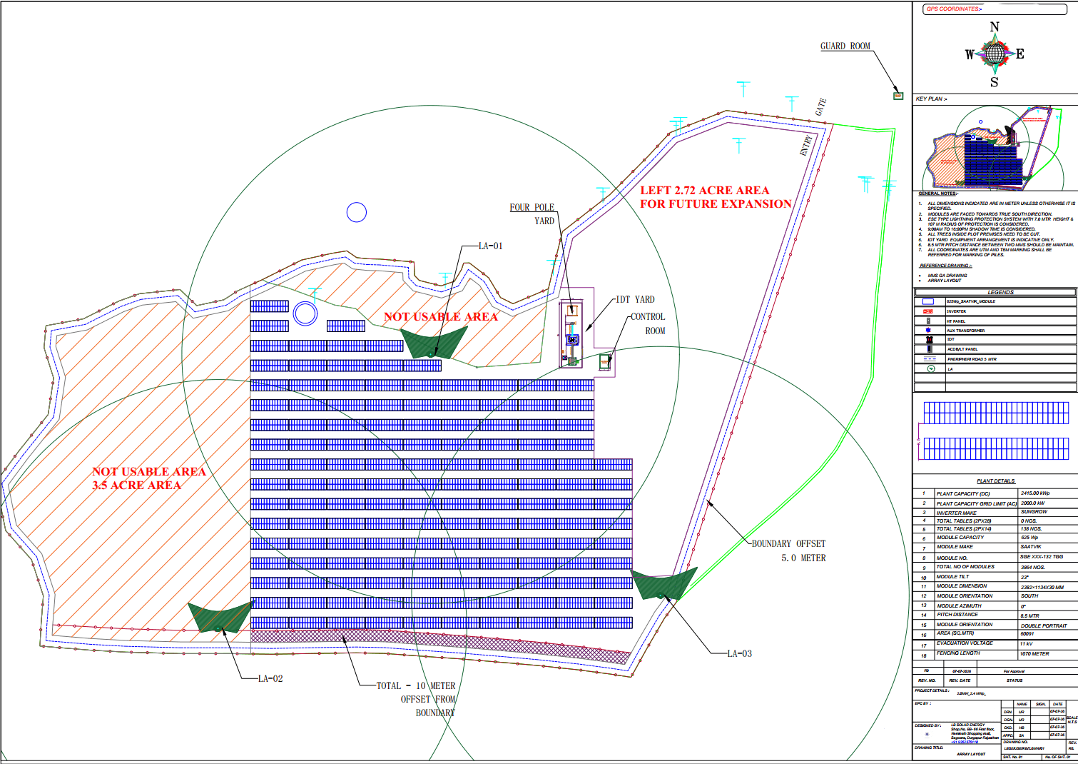 2.4 MWp Ground Mount – Array Layout