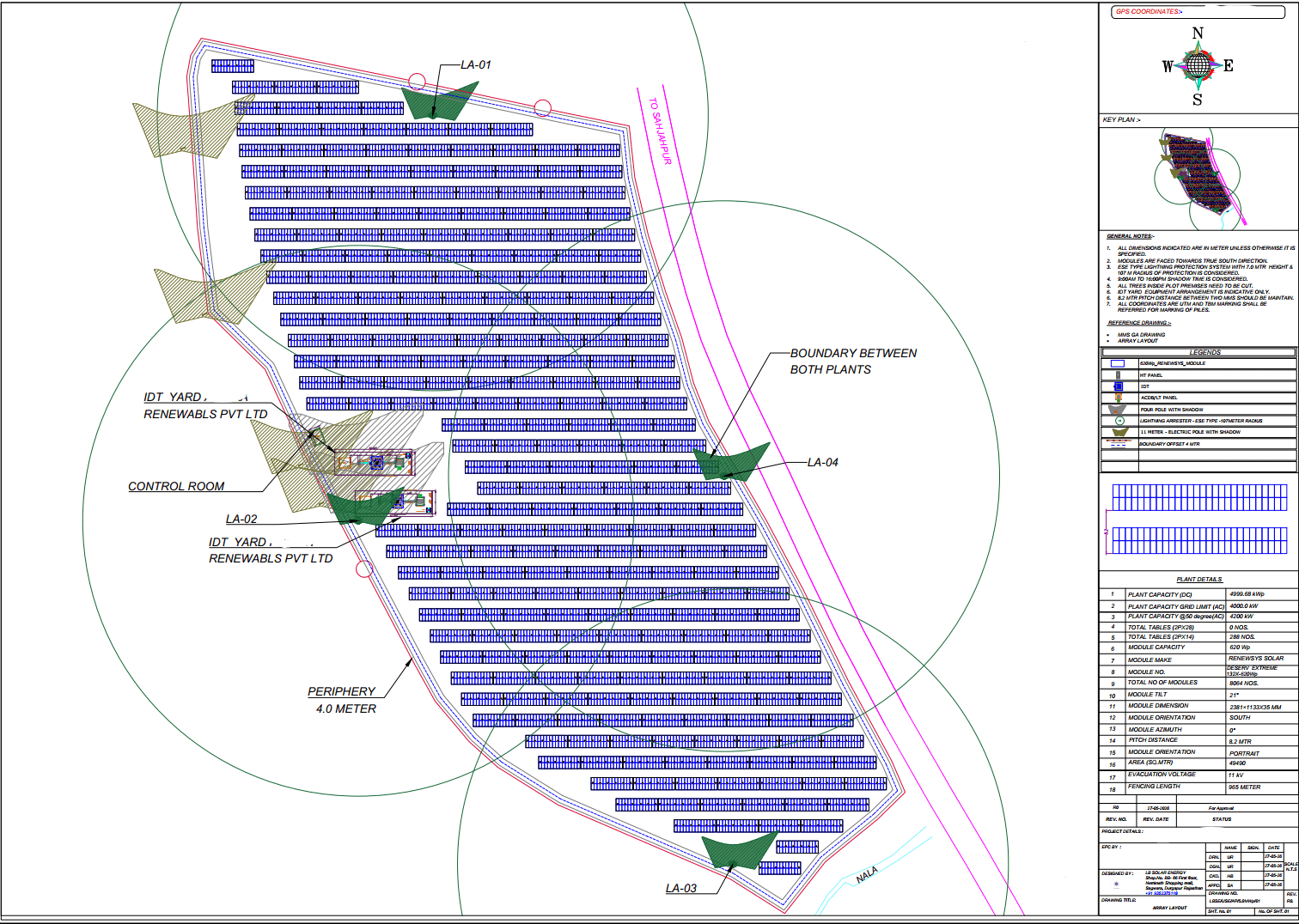 5 MWp Ground Mount – Array Layout