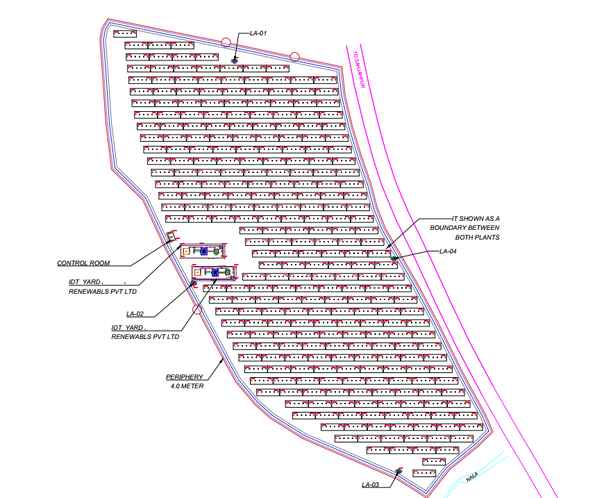 5 MWp Ground Mount – Piling Layout